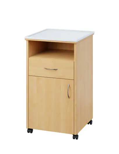 NSL - 13 PV stolek noční k lůžku, levostranný, lamino - javor horský