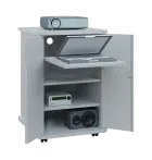 UNI - 65 skříňka pod kancel. techniku s výs. policí lamino - šedá