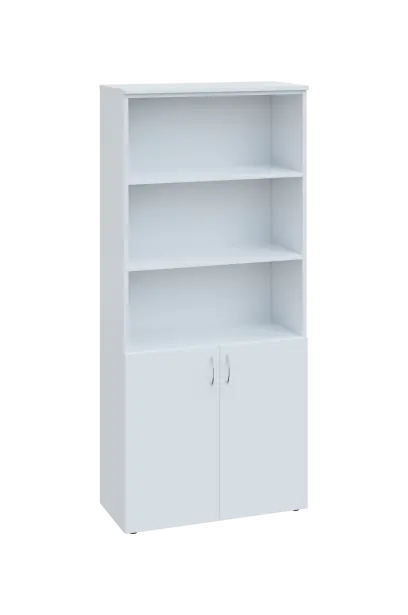 EN 5 - 8DN3 skříň 2-dveřová/otevřená, široká lamino - bílá