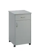 NSL - 14 stolek noční k lůžku, pravostranný, lamino - šedá