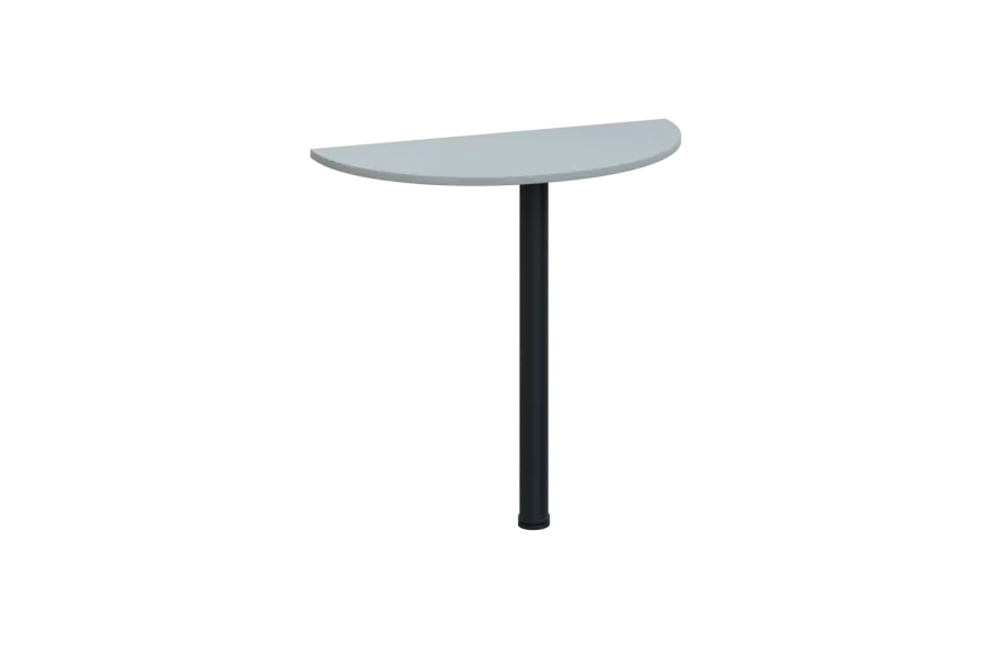 EJD 1 - 81 přístavba jednací, kovová podnož černá, síla desky 18 mm, široká 800 mm, šedá