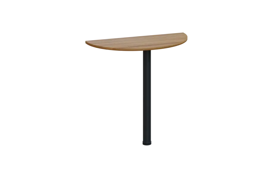 EJD 1 - 81 přístavba jednací, kovová podnož černá, síla desky 18 mm, široká 800 mm, ořech světlý