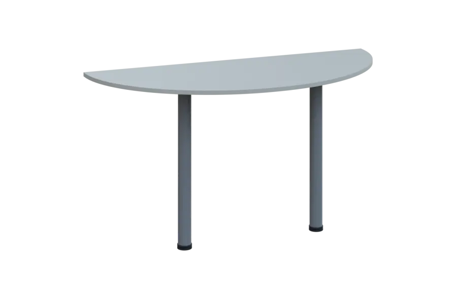 EJC 2 - 140 přístavba jednací, kovová podnož stříbrná, síla desky 25 mm, široká 1400 mm, šedá