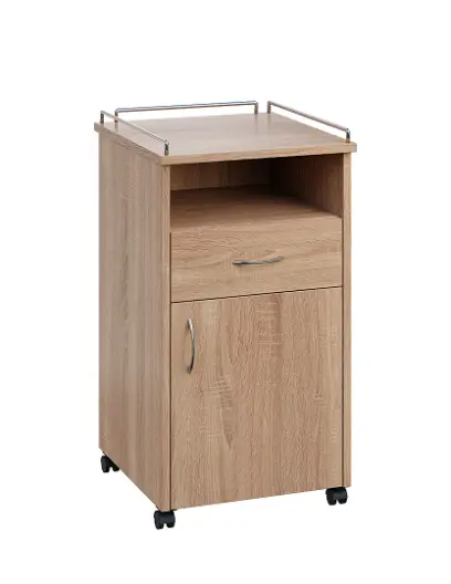 NSL - 13 KO stolek noční k lůžku, pravostranný, lamino - dub bardolino