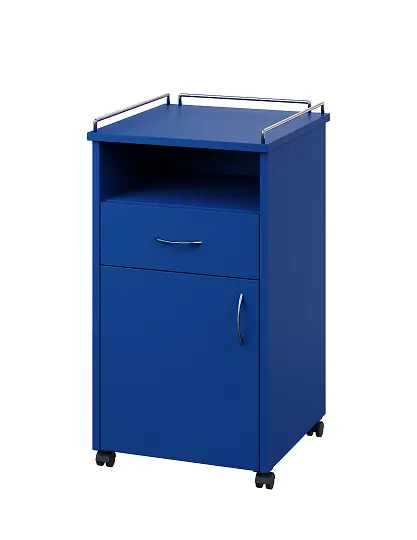 NSL - 13 KO stolek noční k lůžku, levostranný, lamino - královská modř