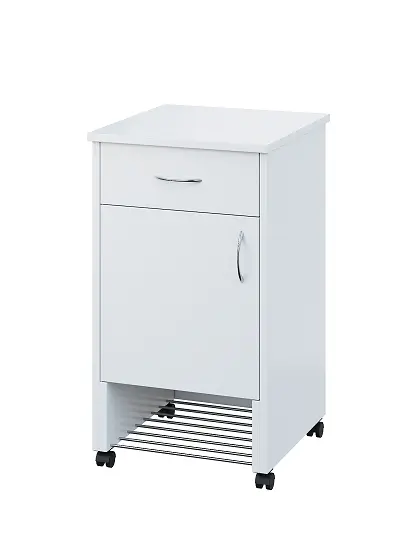 NSL - 12 stolek noční k lůžku, levostranný, lamino - bílá