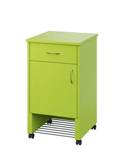 NSL - 12 stolek noční k lůžku, levostranný, lamino - jarní zeleň