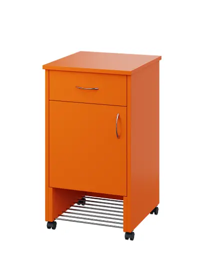 NSL - 12 stolek noční k lůžku, levostranný, lamino - pomeranč