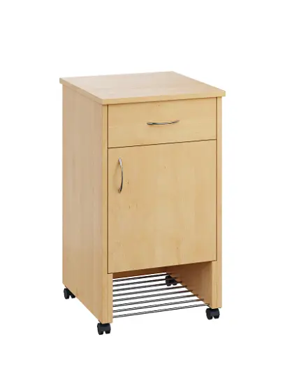 NSL - 12 stolek noční k lůžku, pravostranný, lamino - javor horský