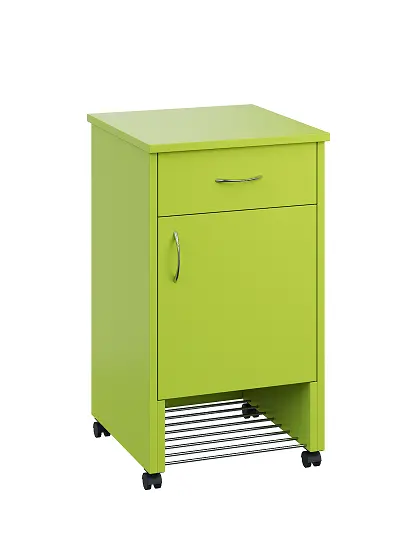 NSL - 12 stolek noční k lůžku, pravostranný, lamino - jarní zeleň