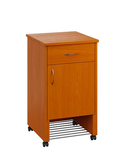 NSL - 12 stolek noční k lůžku, pravostranný, lamino - třešeň šumavská