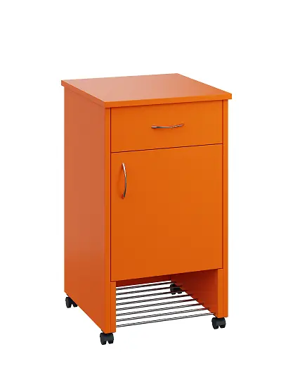 NSL - 12 stolek noční k lůžku, pravostranný, lamino - pomeranč