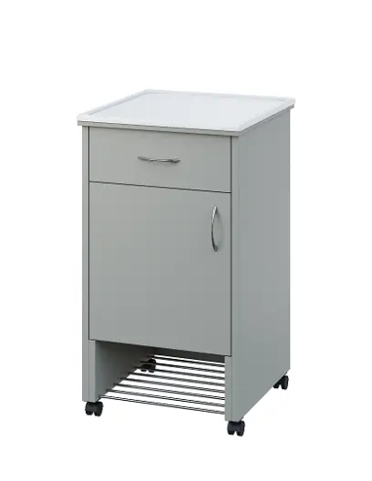 NSL - 12 PV stolek noční k lůžku, levostranný, lamino - šedá