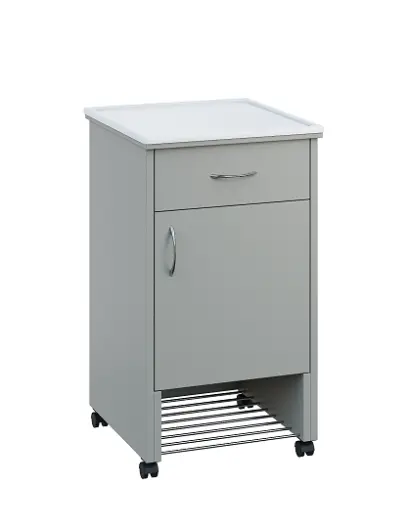 NSL - 12 PV stolek noční k lůžku, pravostranný, lamino - šedá