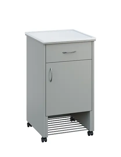 NSL - 12 PV stolek noční k lůžku, pravostranný, lamino - šedá