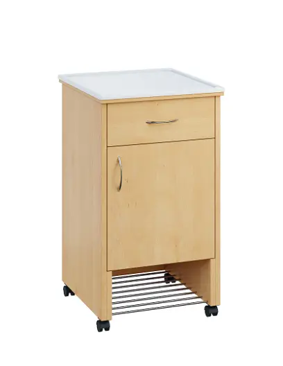 NSL - 12 PV stolek noční k lůžku, pravostranný, lamino - javor horský