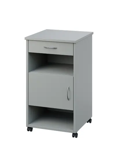 NSL - 16 stolek noční k lůžku, levostranný, lamino - šedá