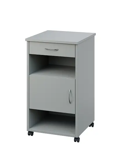 NSL - 16 stolek noční k lůžku, levostranný, lamino - šedá