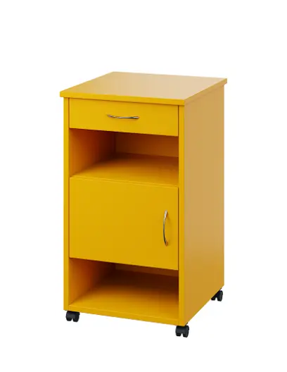 NSL - 16 stolek noční k lůžku, levostranný, lamino - žlutá odio