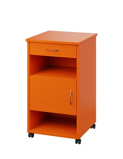 NSL - 16 stolek noční k lůžku, levostranný, lamino - pomeranč