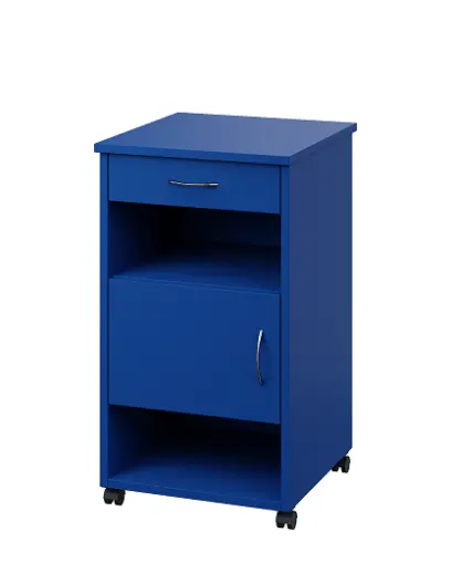 NSL - 16 stolek noční k lůžku, levostranný, lamino - královská modř