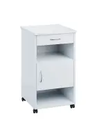 NSL - 16 stolek noční k lůžku, pravostranný, lamino - bílá