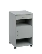 NSL - 16 stolek noční k lůžku, pravostranný, lamino - šedá