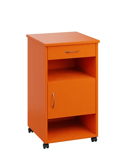 NSL - 16 stolek noční k lůžku, pravostranný, lamino - pomeranč