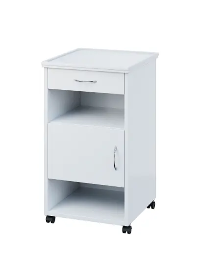 NSL - 16 PV stolek noční k lůžku, levostranný, lamino - bílá