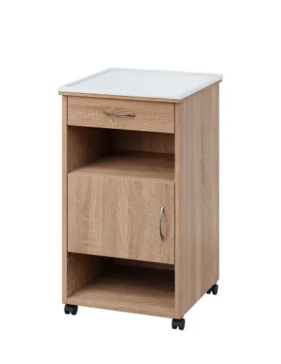 NSL - 16 PV stolek noční k lůžku, levostranný, lamino - dub bardolino