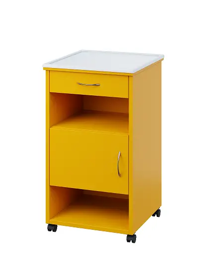 NSL - 16 PV stolek noční k lůžku, levostranný, lamino - žlutá odio