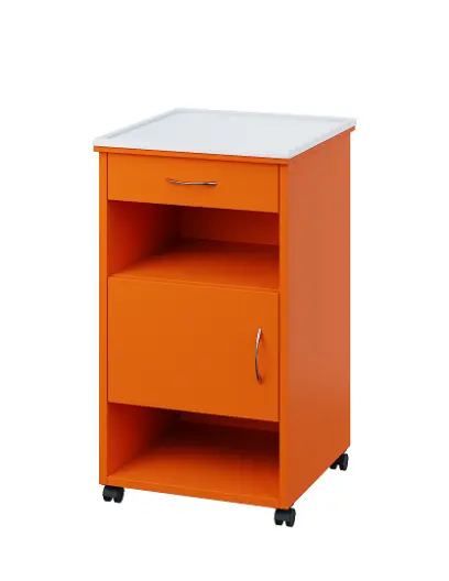 NSL - 16 PV stolek noční k lůžku, levostranný, lamino - pomeranč