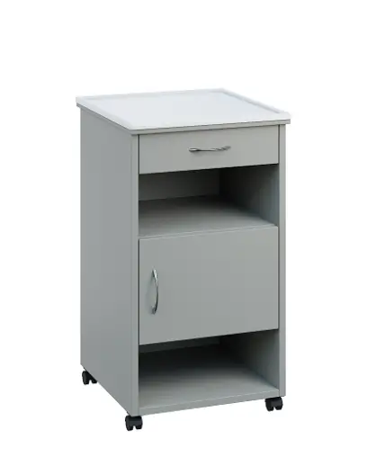 NSL - 16 PV stolek noční k lůžku, pravostranný, lamino - šedá