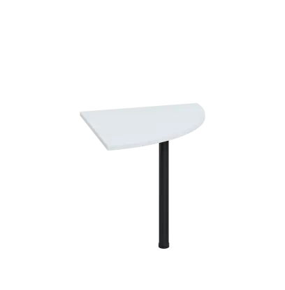 LS 28 - 8 deska spojovací, kovová podnož černá, síla desky 25 mm, široká 800 mm, bílá