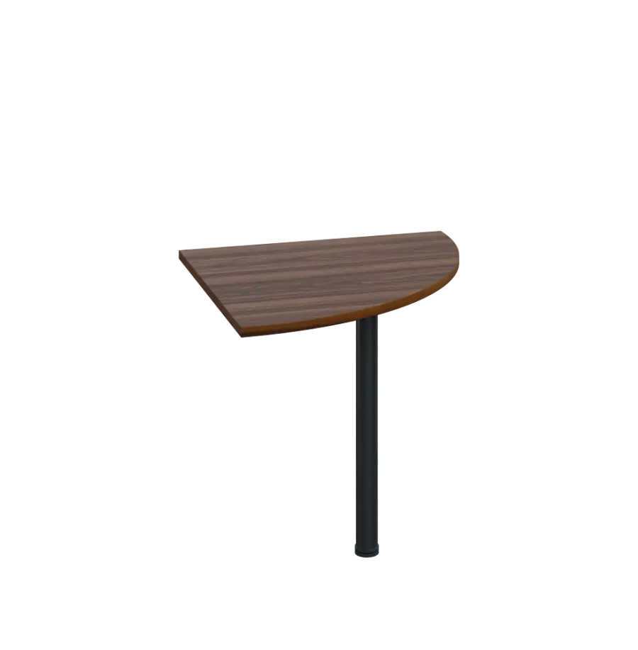 LS 28 - 8 deska spojovací, kovová podnož černá, síla desky 25 mm, široká 800 mm, ořech královský