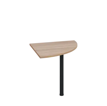 LS 28 - 8 deska spojovací, kovová podnož černá, síla desky 25 mm, široká 800 mm, dub bardolino