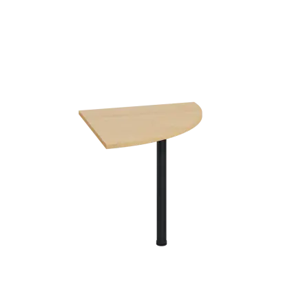 LS 28 - 8 deska spojovací, kovová podnož černá, síla desky 25 mm, široká 800 mm, javor horský