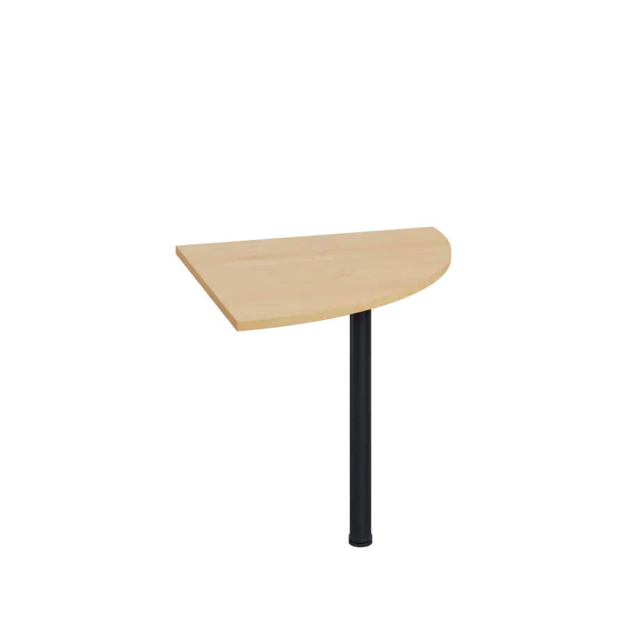 LS 28 - 8 deska spojovací, kovová podnož černá, síla desky 25 mm, široká 800 mm, javor horský