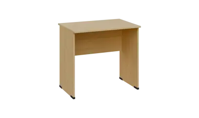 TP 6 - 8 stůl kancelářský, dřevěná podnož, deska 18 mm, široký 800 mm, javor horský