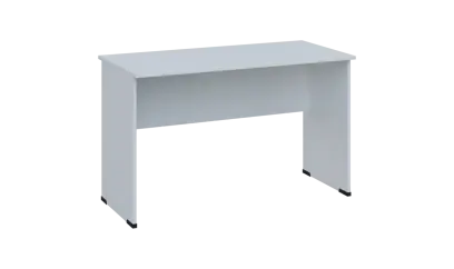 TP 6 - 12 stůl kancelářský, dřevěná podnož, deska 18 mm, široký 1200 mm, bílá