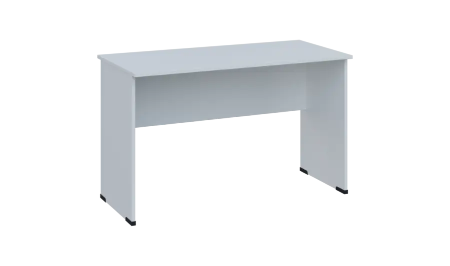 TP 6 - 12 stůl kancelářský, dřevěná podnož, deska 18 mm, široký 1200 mm, bílá