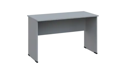 TP 6 - 12 stůl kancelářský, dřevěná podnož, deska 18 mm, široký 1200 mm, šedá