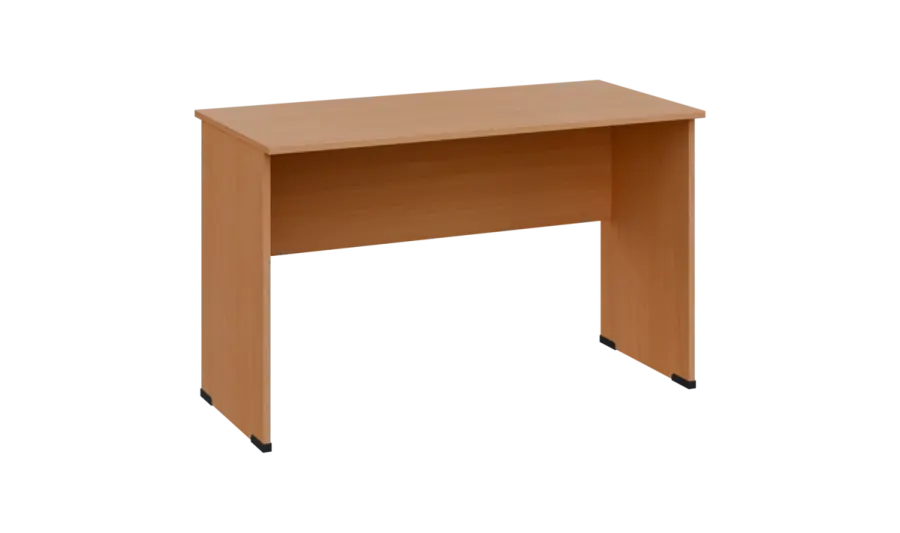 TP 6 - 12 stůl kancelářský, dřevěná podnož, deska 18 mm, široký 1200 mm, buk royal