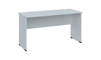 TP 6 - 14 stůl kancelářský, dřevěná podnož, deska 18 mm, široký 1400 mm, bílá