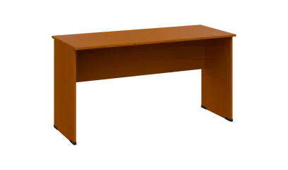 TP 6 - 14 stůl kancelářský, dřevěná podnož, deska 18 mm, široký 1400 mm, třešeň šumavská