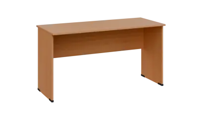 TP 6 - 14 stůl kancelářský, dřevěná podnož, deska 18 mm, široký 1400 mm, buk royal