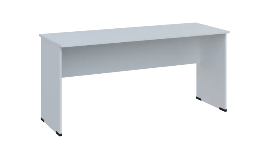 TP 6 - 16 stůl kancelářský, dřevěná podnož, deska 18 mm, široký 1600 mm, bílá