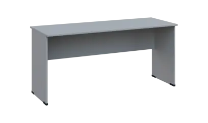 TP 6 - 16 stůl kancelářský, dřevěná podnož, deska 18 mm, široký 1600 mm, šedá