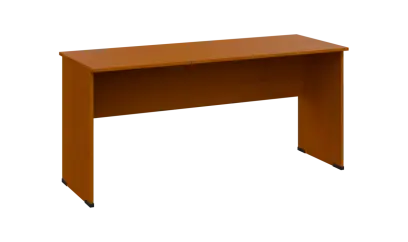 TP 6 - 16 stůl kancelářský, dřevěná podnož, deska 18 mm, široký 1600 mm, třešeň šumavská