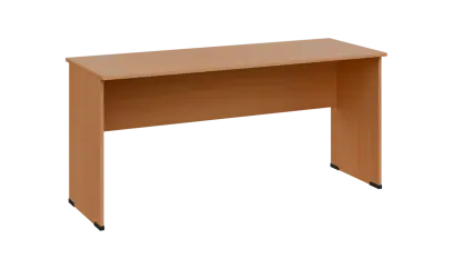 TP 6 - 16 stůl kancelářský, dřevěná podnož, deska 18 mm, široký 1600 mm, buk royal